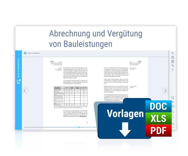 Abrechnung und Vergütung von Bauleistungen