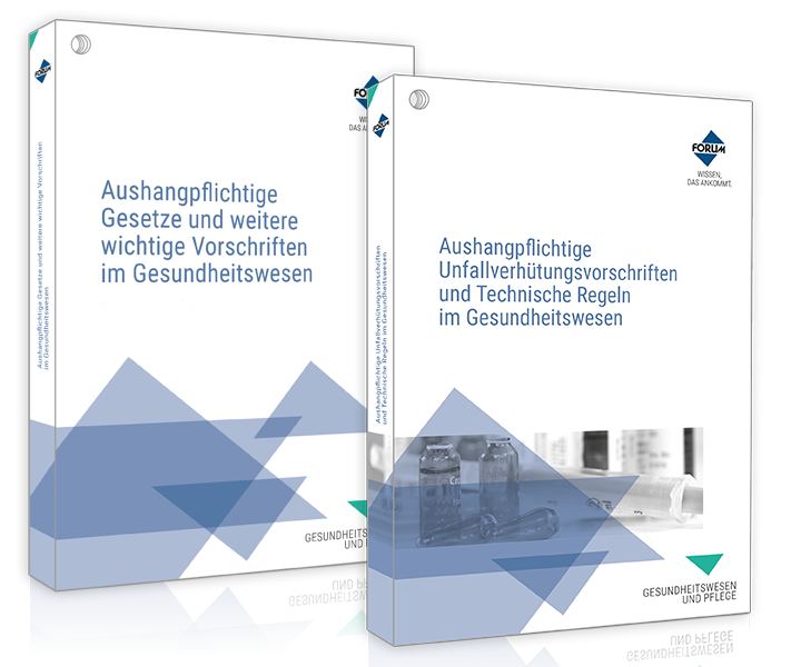 Das Aushangpflichten-Paket für das Gesundheitswesen