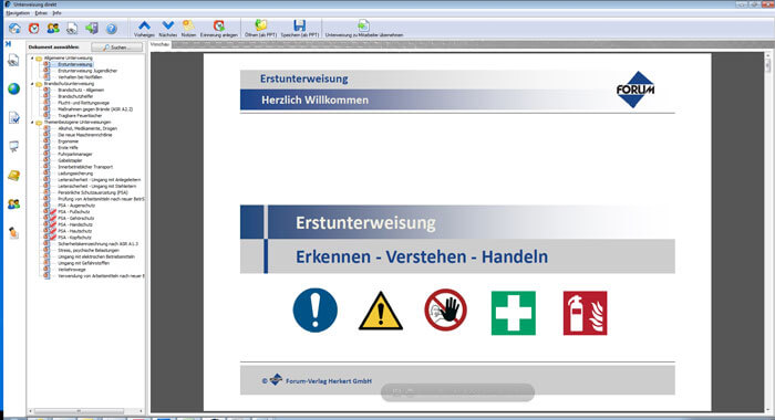 Unterweisung direkt