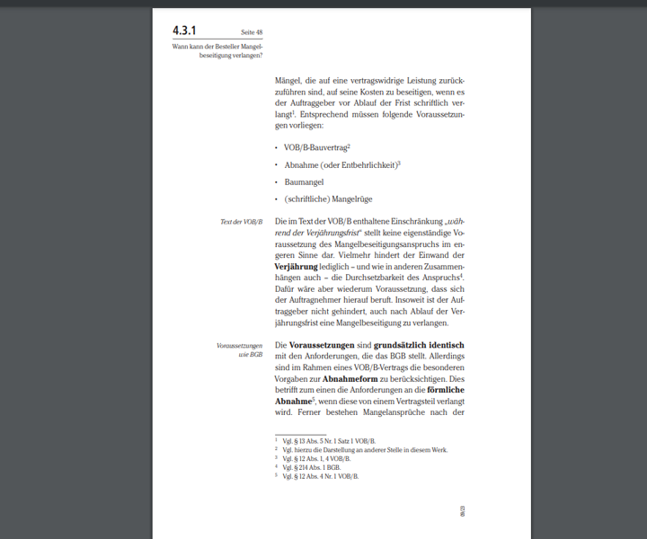Referenzierte einsehbare Quellen BaurechtGPT