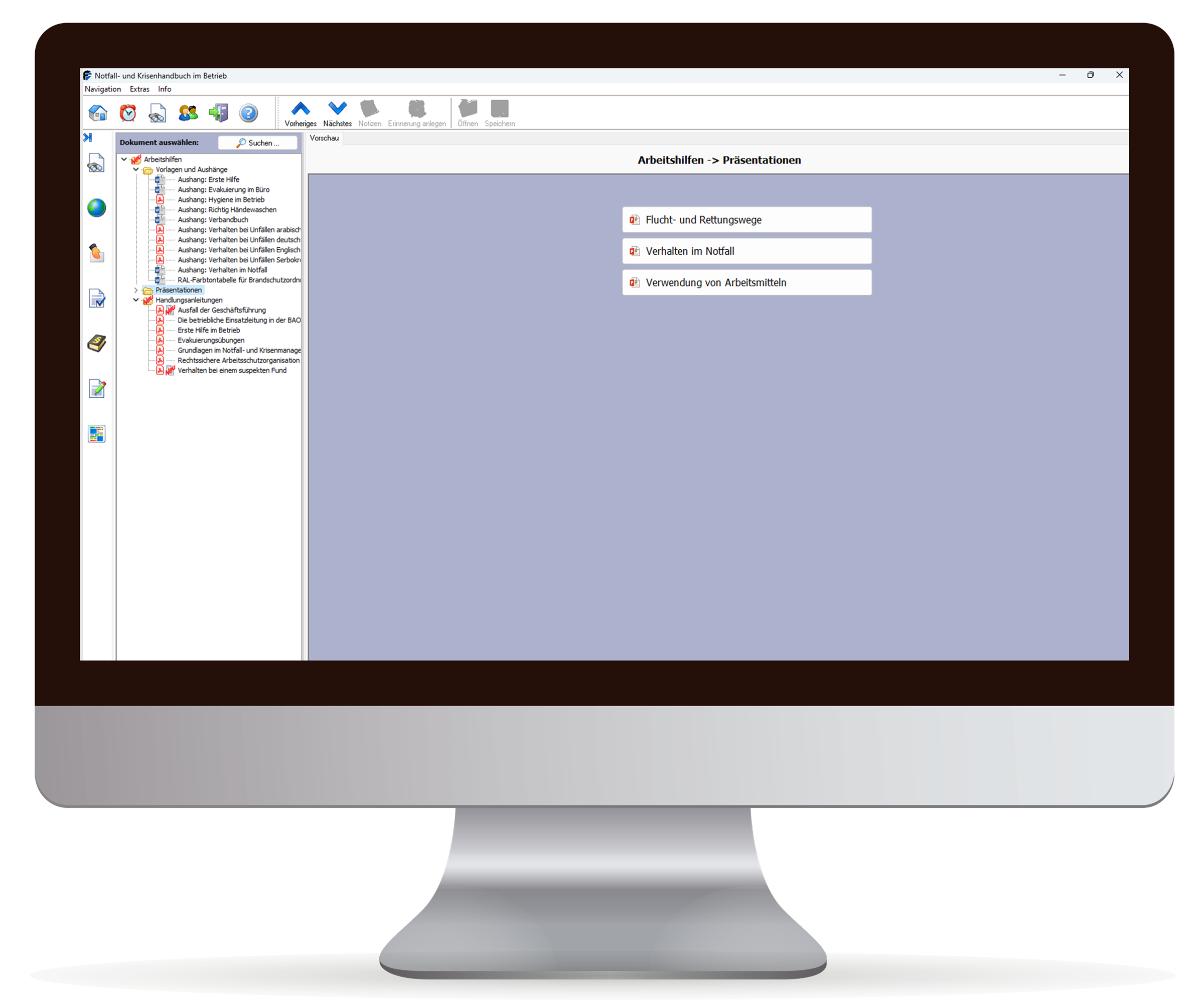 Notfall- und Krisenhandbuch Software
