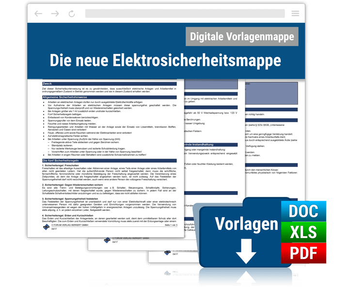 Die neue Elektrosicherheitsmappe