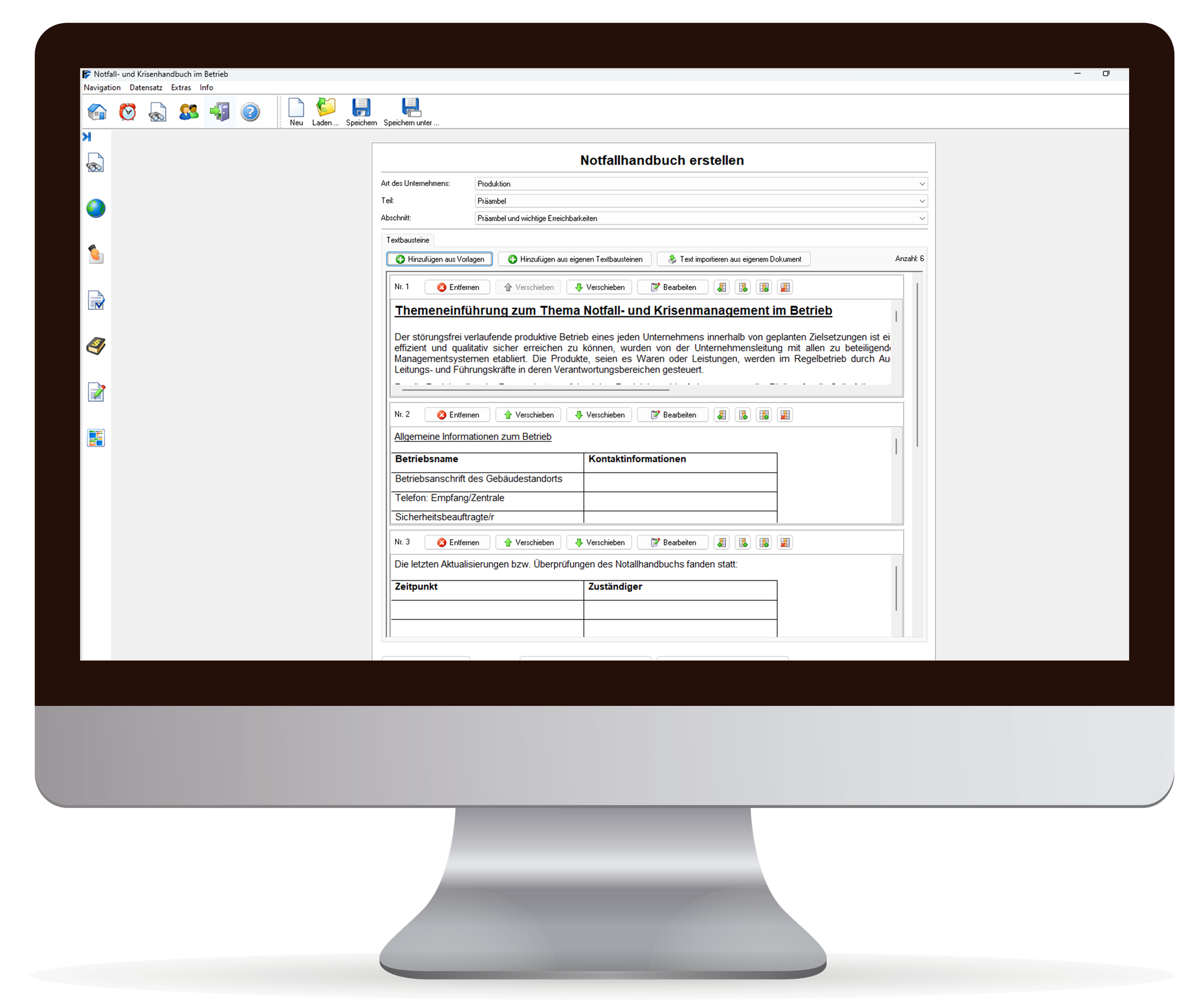Notfall- und Krisenhandbuch Software