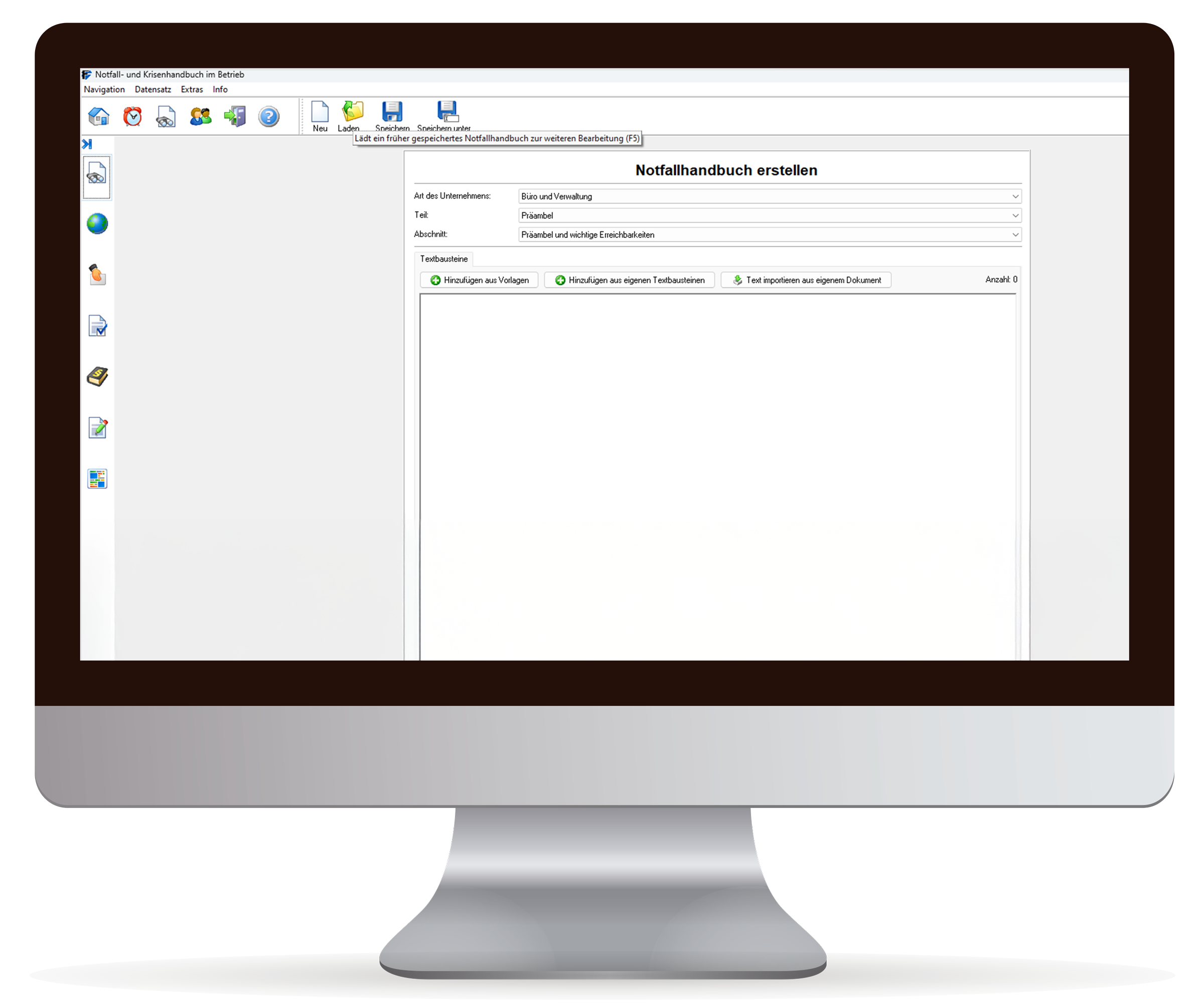 Notfall- und Krisenhandbuch Software
